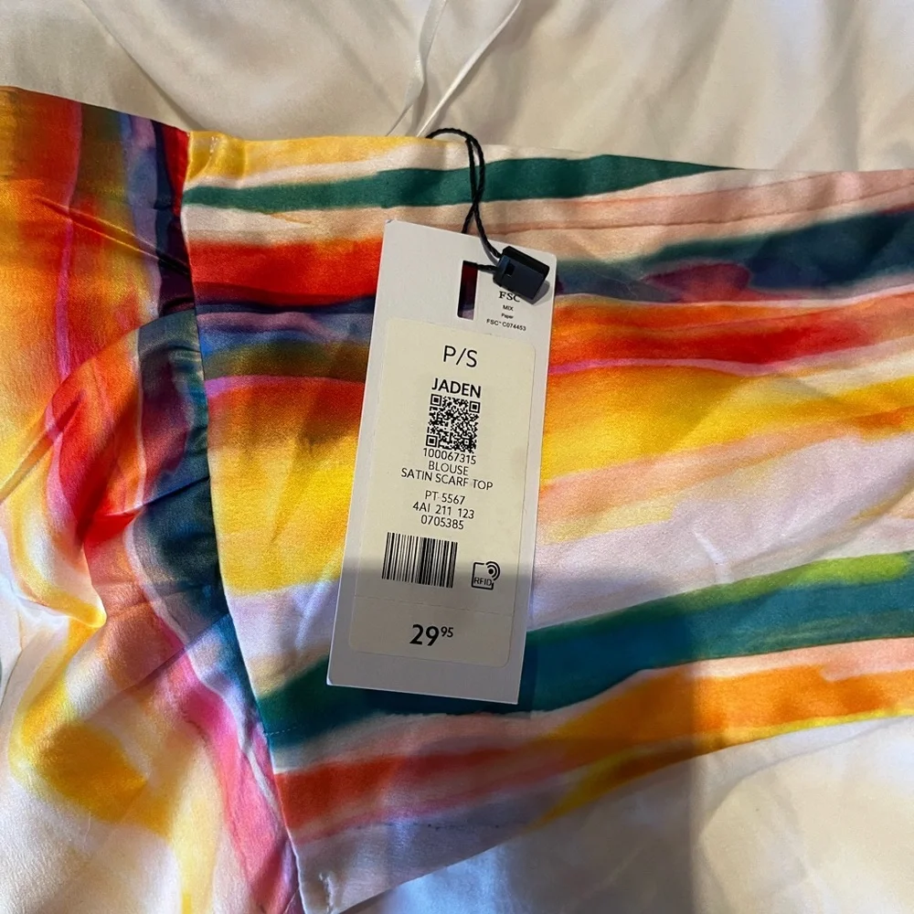 Colorful Striped Tube Top - Picture 3 of 4